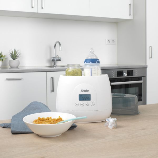 Alecto Flesverwarmer Digitaal Duo BW700 White