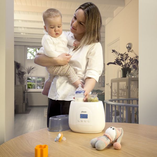 Alecto Flesverwarmer Digitaal Duo BW700 White