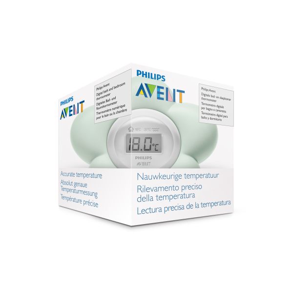 Philips Avent Digitale Bad Thermometer Mint SCH480/00 Philips Avent Digitale Bad Thermometer Mint SCH480/00