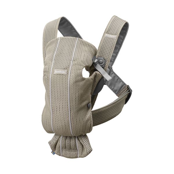 BabyBjörn Mini Draagzak - 3D-Mesh - Grijs