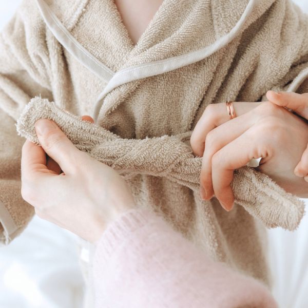 Funnies Badjas - 0-12 mnd - Sandstone Grey Funnies Badjas - 0-12 mnd - Sandstone Grey