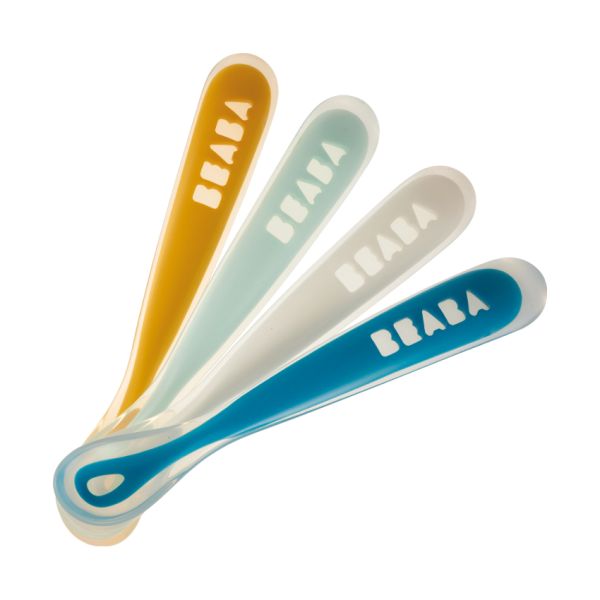 Beaba Lepelset - Kiezel/Wolkenblauw/Baltisch Blauw/Clay Beaba Lepelset - Kiezel/Wolkenblauw/Baltisch Blauw/Clay