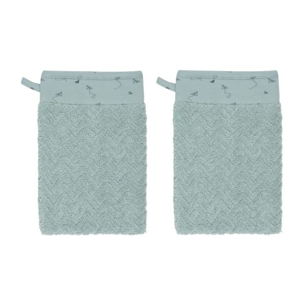 Bébé-Jou Washand Fabulous Paper Planes 2-Pack Bébé-Jou Washand Fabulous Paper Planes 2-Pack