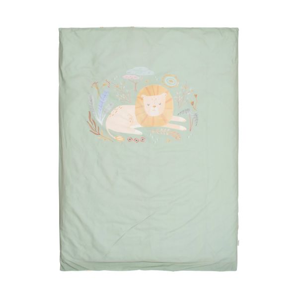 Little Dutch Safari Leo Dekbedovertrek - 100 x 140 cm - Groen