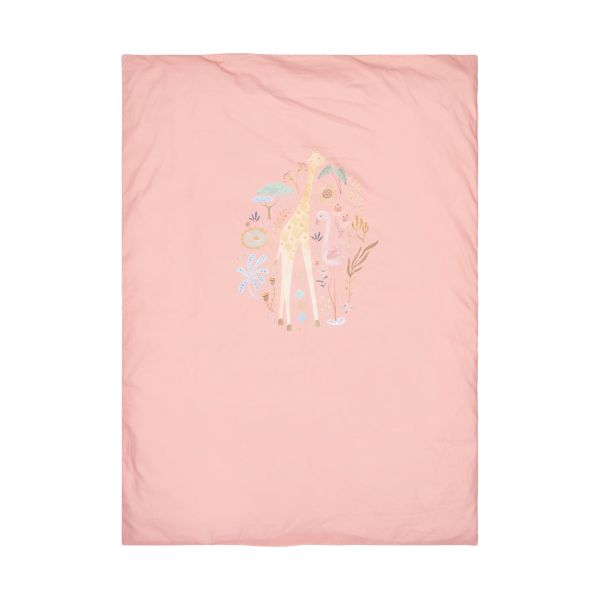 Little Dutch Blooming Safari Ledikant Dekbedovertrek - 100 x 140 cm - Roze