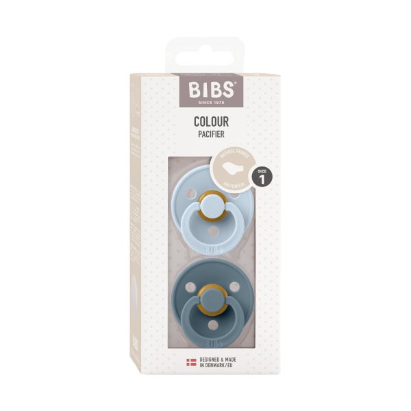 BiBs Fopspeen - Anatomisch - 2 Stuks - 0-6 Mnd - Baby Blue/Petrol