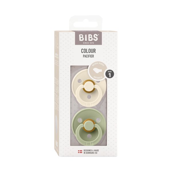 BiBs Fopspeen - Anatomisch - 2 Stuks - 0-6 Mnd - Ivory/Sage BiBs Fopspeen - Anatomisch - 2 Stuks - 0-6 Mnd - Ivory/Sage