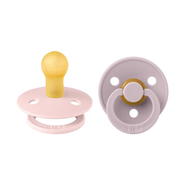BiBs Fopspeen - Rond - 2 Stuks - 0-6 Mnd - Blossom/Dusky Lilac BiBs Fopspeen - Rond - 2 Stuks - 0-6 Mnd - Blossom/Dusky Lilac