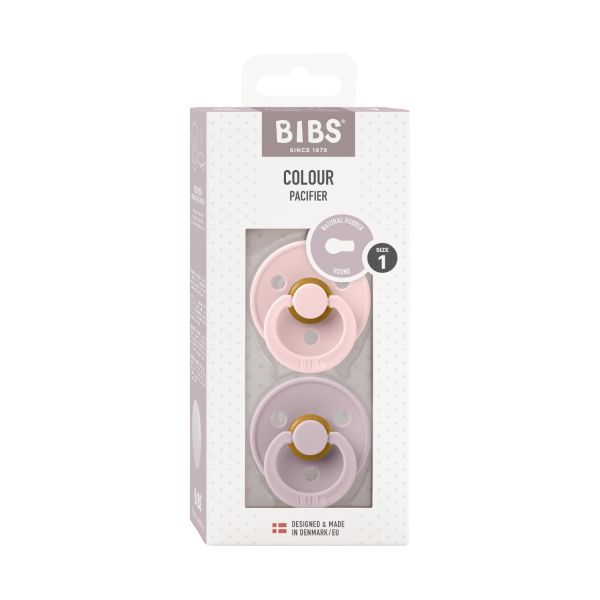 BiBs Fopspeen - Rond - 2 Stuks - 0-6 Mnd - Blossom/Dusky Lilac BiBs Fopspeen - Rond - 2 Stuks - 0-6 Mnd - Blossom/Dusky Lilac