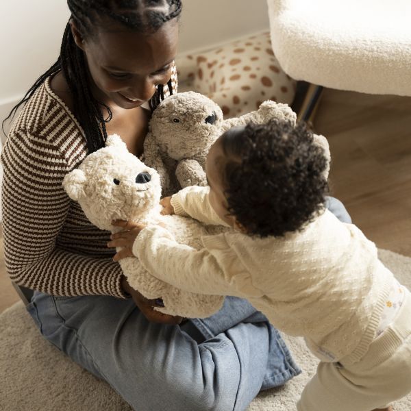 Baby’s Only Knuffelkonijn Bibi met Slaaptrainer – Taupe
