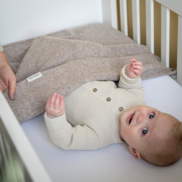 Baby's Only Newborn Deken - Merino Fine - Meadow Sand 