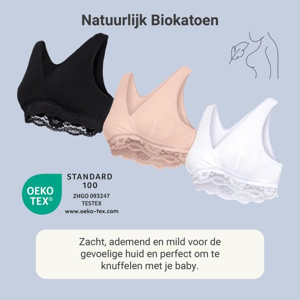 Carriwell Crossover Slaapbh Biokatoen Zwart Mt. S