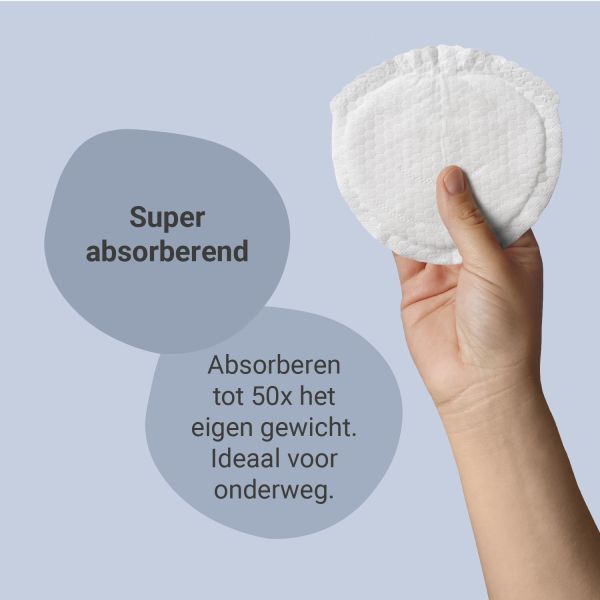 Carriwell Disposable Zoogcompressen - 50 Stuks - Bamboe Carriwell Disposable Zoogcompressen - 50 Stuks - Bamboe