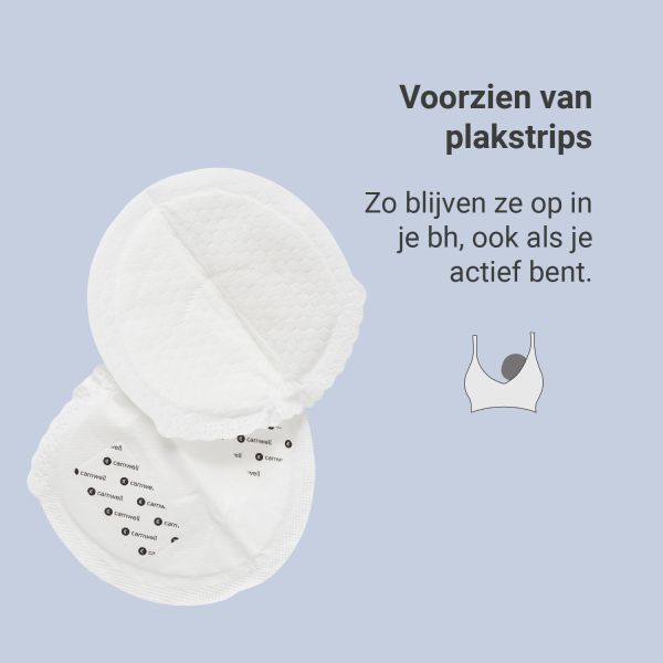 Carriwell Disposable Zoogcompressen - 50 Stuks - Bamboe Carriwell Disposable Zoogcompressen - 50 Stuks - Bamboe