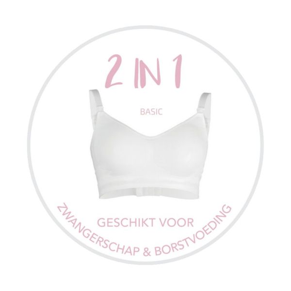 Carriwell Meegroei & Voedingsbeha Original Wit M Carriwell Meegroei & Voedingsbeha Original Wit M