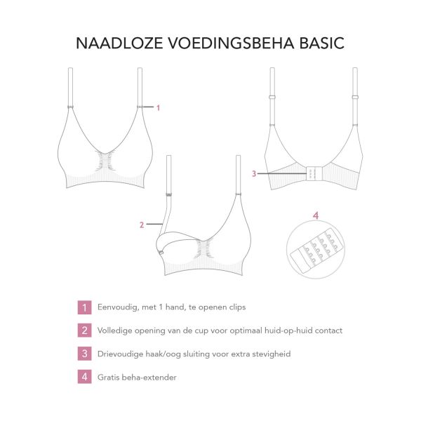 Carriwell Meegroei & Voedingsbeha Original Wit M Carriwell Meegroei & Voedingsbeha Original Wit M