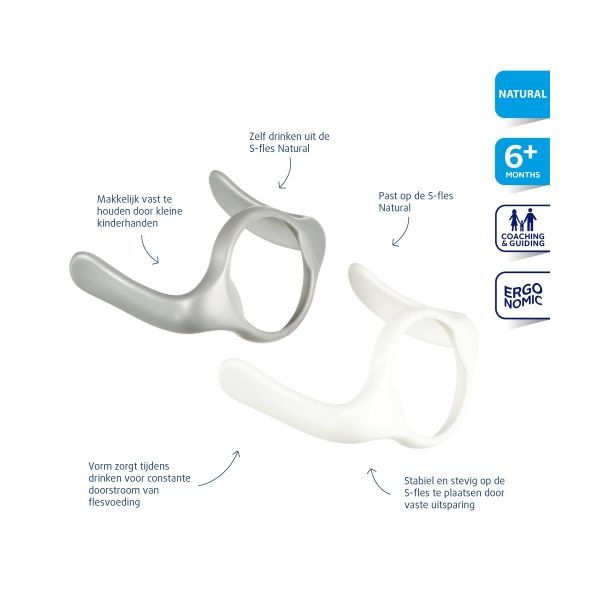 Difrax Handgrepen S-Fles Smal (2 Stuks) Difrax Handgrepen S-Fles Smal (2 Stuks)