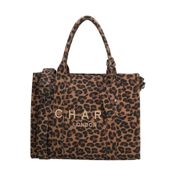 Charm London Bond Avenue Laptoptas - Luipaard