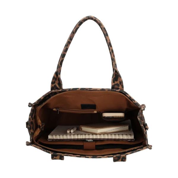 Charm London Bond Avenue Laptoptas - Luipaard