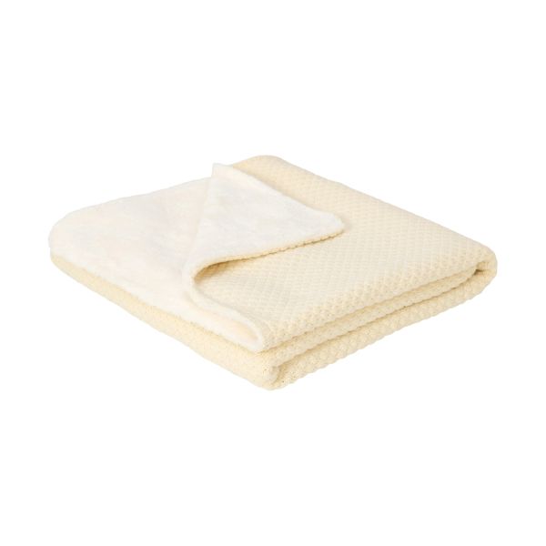 Little Dutch Pure Ledikantdeken Gebreid - 110 x 140 cm - Soft White