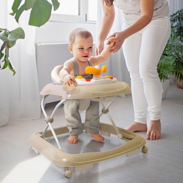 Asalvo Loopstoeltje - Baby Stars - Beige