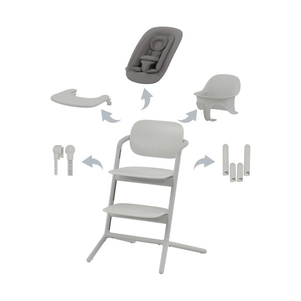 Cybex Lemo 4-in-1 Set Suede Grey - Mid Grey Cybex Lemo 4-in-1 Set Suede Grey - Mid Grey