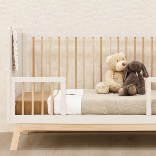 Bopita Ledikant 70 x 140 cm - Commode - Lines - Dune/Natural Bopita Ledikant 70 x 140 cm - Commode - Lines - Dune/Natural
