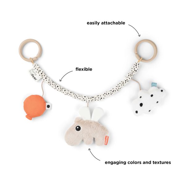 Done By Deer Pram Toy Happy Clouds Sand Done By Deer Pram Toy Happy Clouds Sand