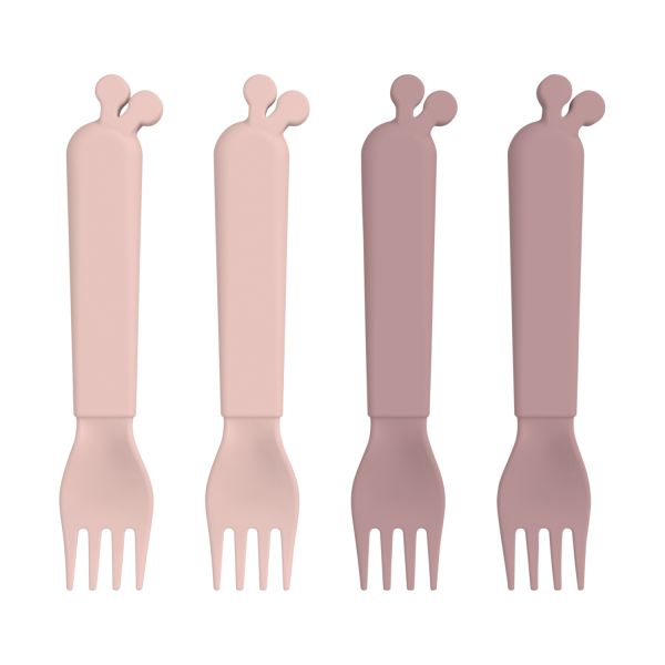 Done By Deer Raffi Vork Set Powder 4 Stuks Done By Deer Raffi Vork Set Powder 4 Stuks