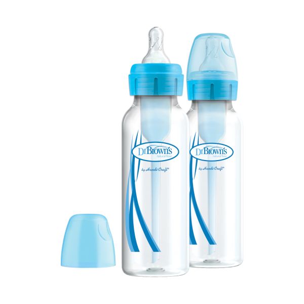 Dr. Brown's Fles Standaard Hals Options+ Blauw 250ml 2-Pack