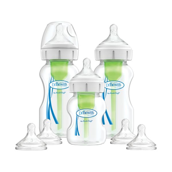 Dr. Brown's Starterset Brede Hals Options+