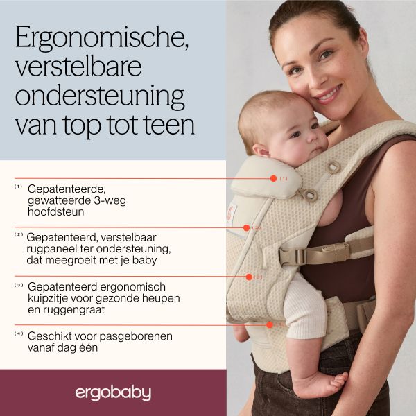 Ergobaby Adapt Soft Flex Mesh Draagzak - Midnight Blue