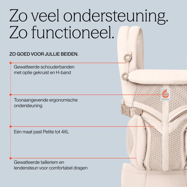 Ergobaby Draagzak Omni Classic - Cool Air Mesh - Onyx Black