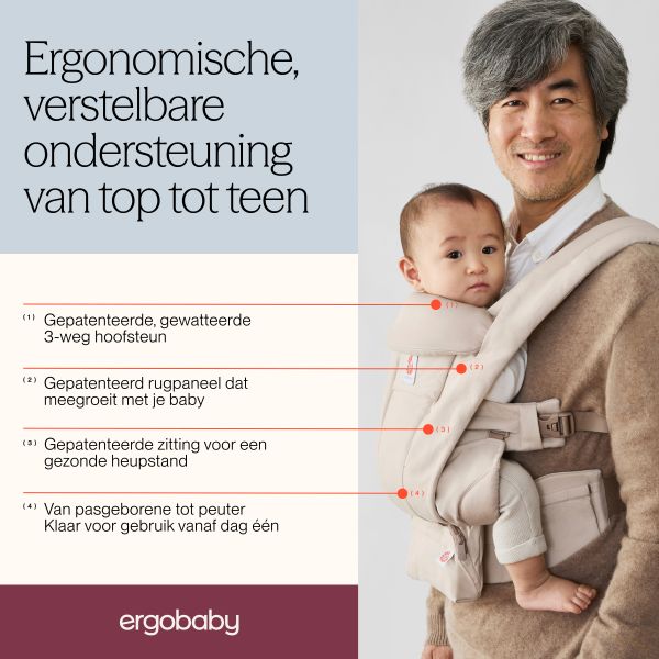 Ergobaby Omni Deluxe Cotton Draagzak - Onyx Black