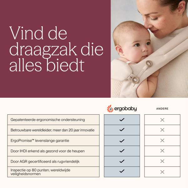 Ergobaby Omni Deluxe Cotton Draagzak - Pearl Grey Ergobaby Omni Deluxe Cotton Draagzak - Pearl Grey
