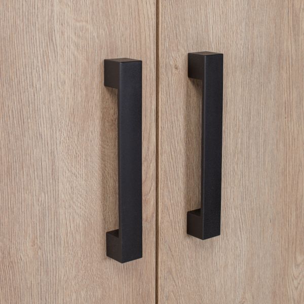 Europe Baby Nova Hanglegkast 2 Deuren - Zwart/Eiken