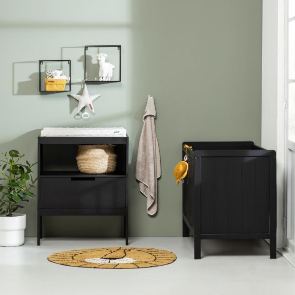 Europe Baby Ralph Luiertafel - Mat Zwart