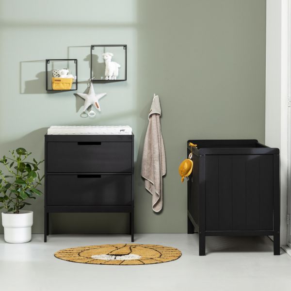 Europe Baby Ralph Luiertafel - Mat Zwart