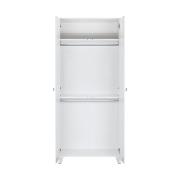 Europe Baby Sarah Ledikant 70 x 140 cm Incl. Juniorzijden/Commode 3 Laden/Hanglegkast 2 Deuren - Wit Europe Baby Sarah Ledikant 70 x 140 cm Incl. Juniorzijden/Commode 3 Laden/Hanglegkast 2 Deuren - Wit