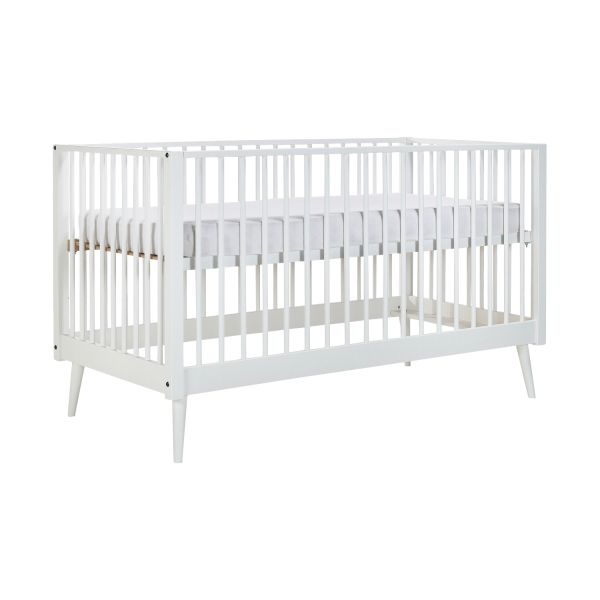 Europe Baby Evy Ledikant 70 x 140 cm Incl. Juniorzijde - Mat Wit