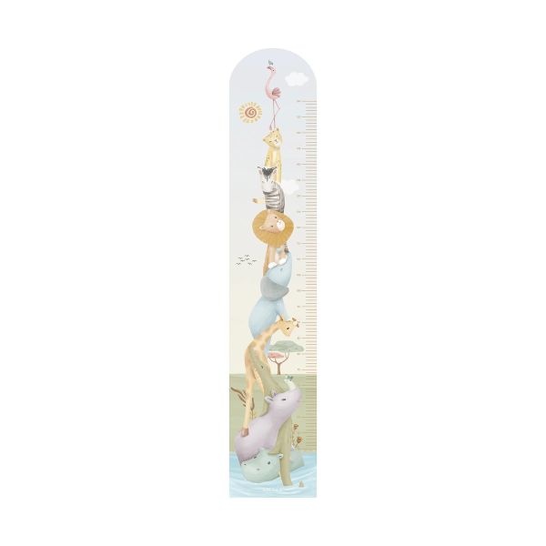 Little Dutch Groeimeter Muursticker - Safari Little Dutch Groeimeter Muursticker - Safari