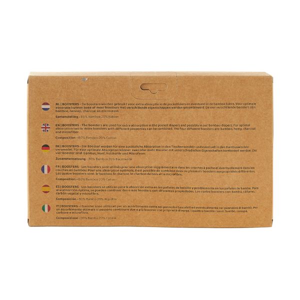 HappyBear Boosters Set Bamboo 4Stuks