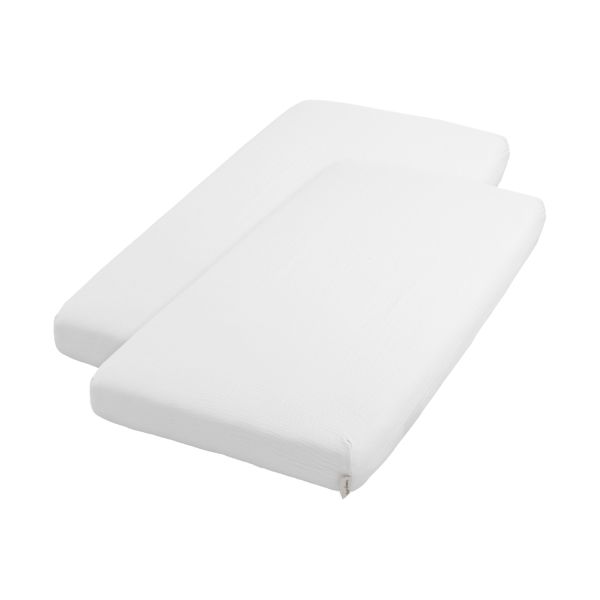 Baby's Only Hoeslaken - Tender - 2-Pack - 60 x 120 cm - Wit 