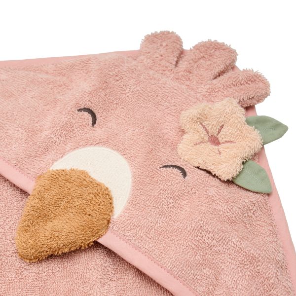 Little Dutch Badcape Flamingo - 75x75 cm - Roze Little Dutch Badcape Flamingo - 75x75 cm - Roze