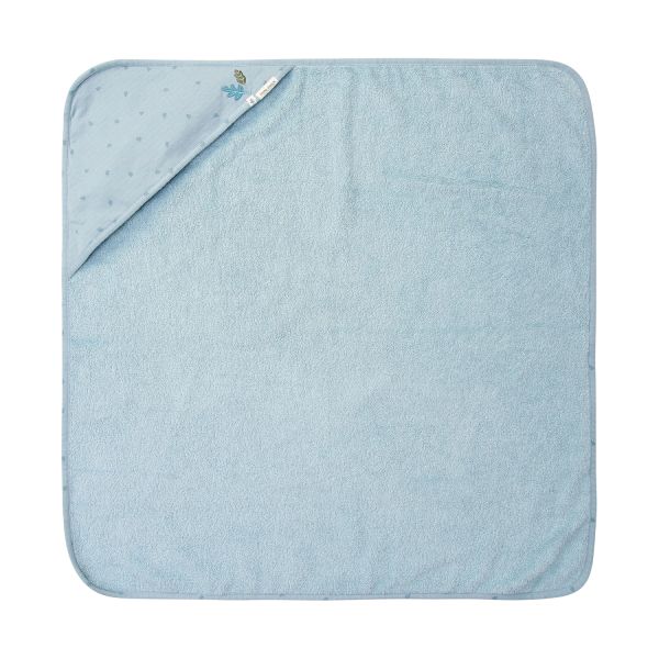 Little Dutch Pure Badcape - 100 x 100 cm - Denim Blue