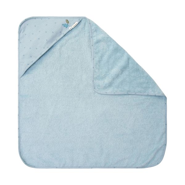 Little Dutch Pure Badcape - 100 x 100 cm - Denim Blue
