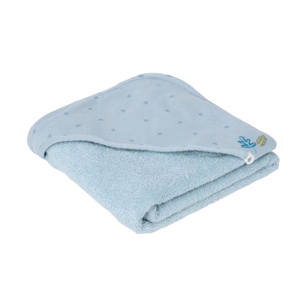 Little Dutch Pure Badcape - 100 x 100 cm - Denim Blue