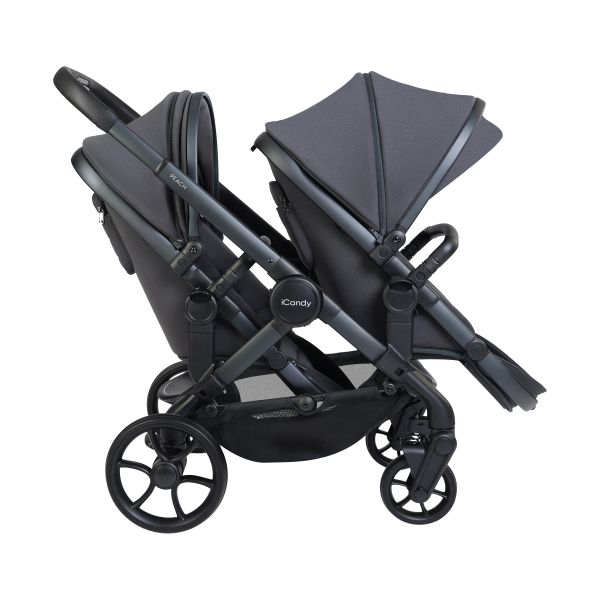 iCandy Peach 8 Double Kinderwagen 3-in-1 - Complete Travel Bundel - Grey/Storm Grey iCandy Peach 8 Double Kinderwagen 3-in-1 - Complete Travel Bundel - Grey/Storm Grey