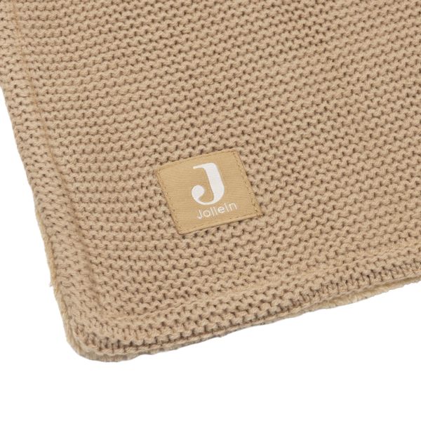 Jollein Basic Knit Wiegdeken - 75 x 100 cm - Fleece - Hazel Jollein Basic Knit Wiegdeken - 75 x 100 cm - Fleece - Hazel