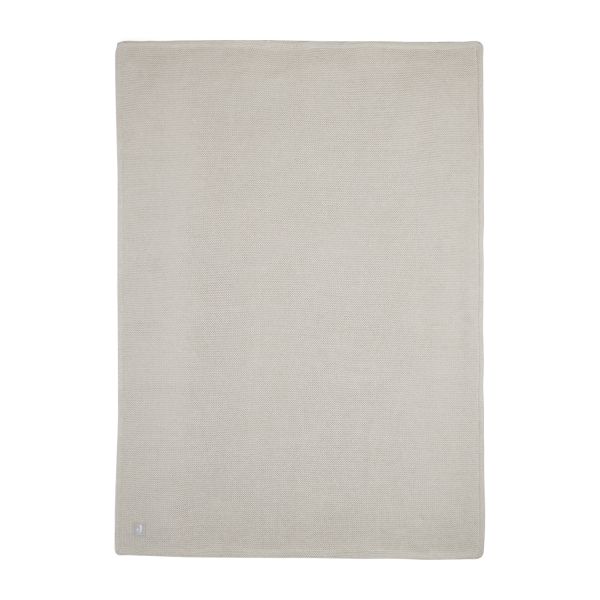 Jollein Wiegdeken Basic Knit Nougat/Fleece 75 x 100 cm